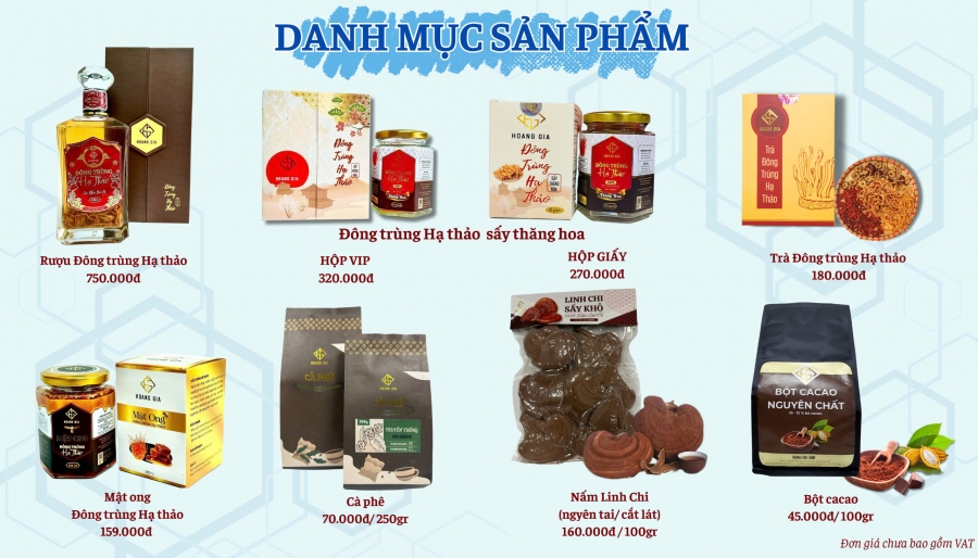 BẢNG GIÁ SẢN PHẨM